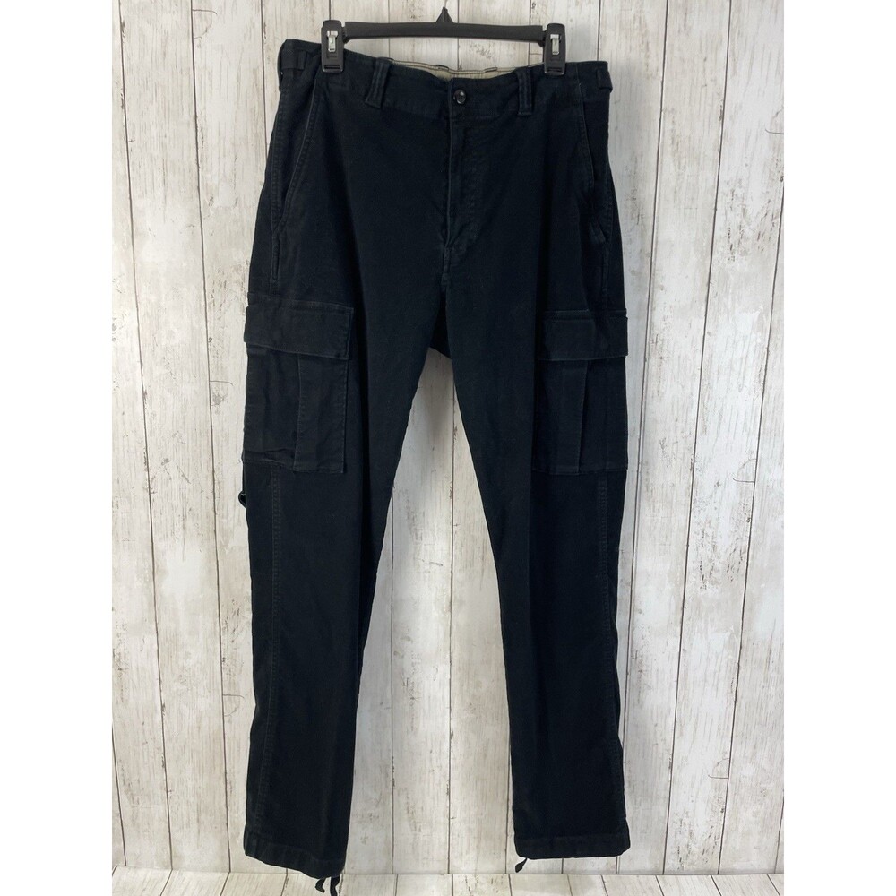 Banana Republic Traveler Moleskin Cargo Pants Mens 33L Black